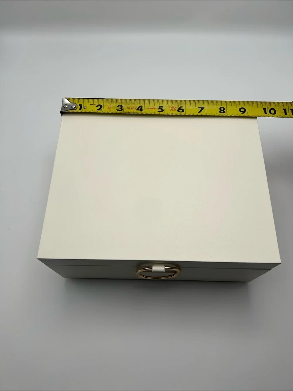 Sonoma Cream Jewelry Organizer Box with Taupe Interior